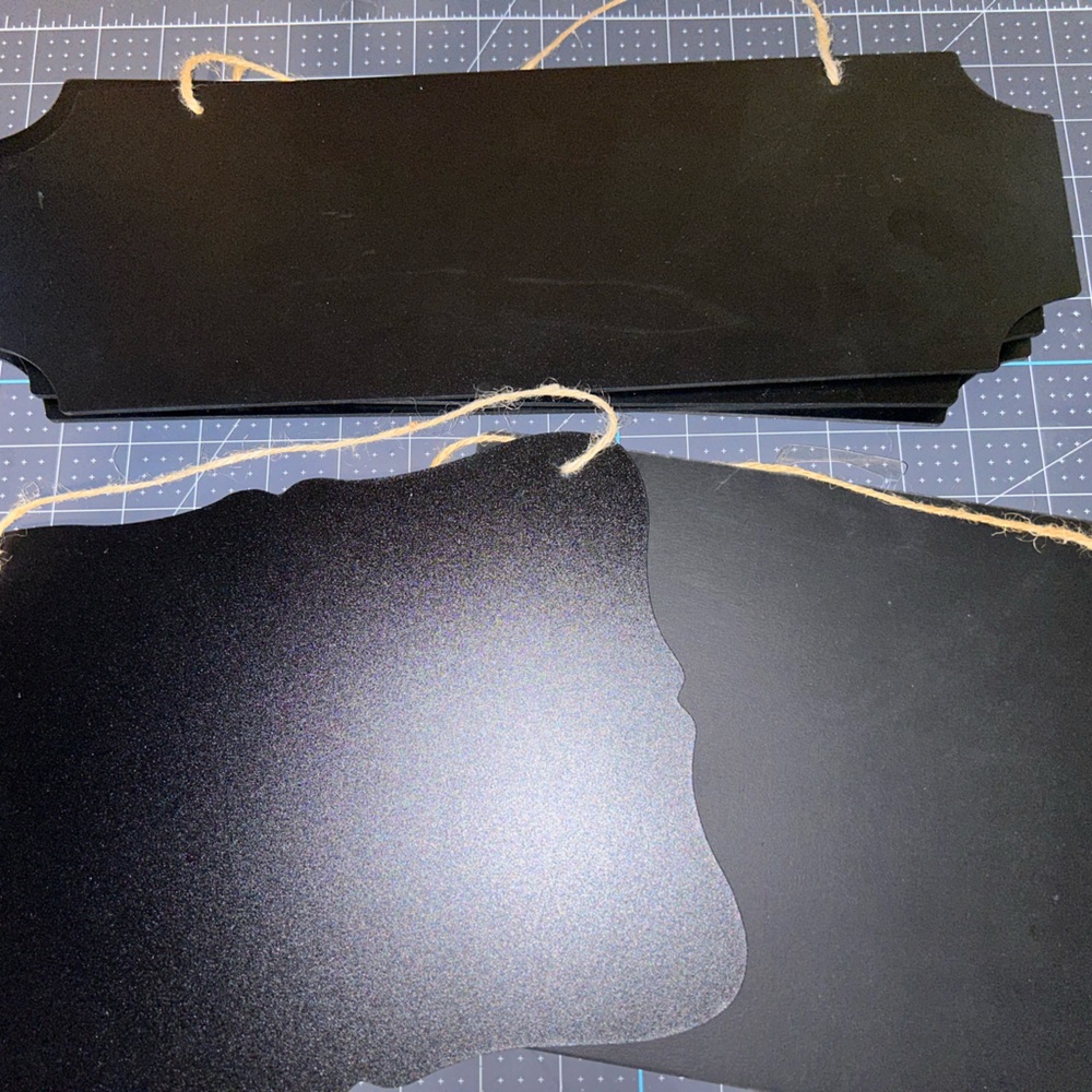 Black Hanging Chalkboard Signs